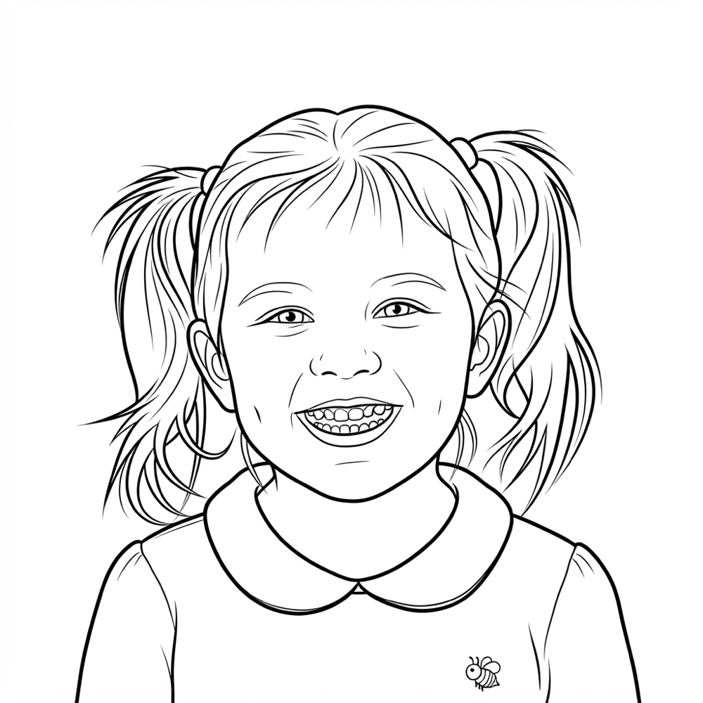 Girl coloring page
